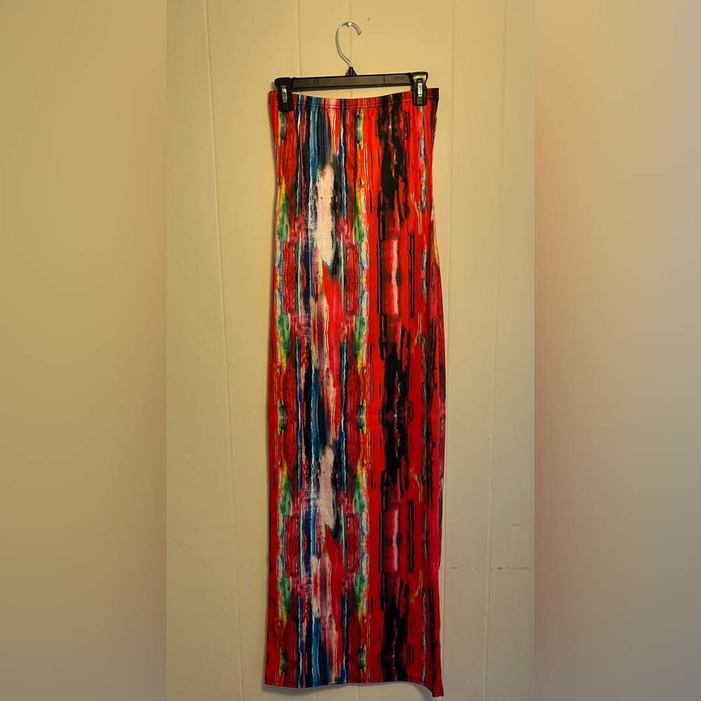 Strapless Multicolored Sundress
